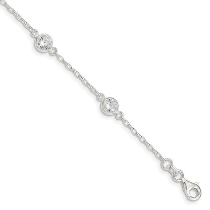 Sterlingsilber Poliert Zirkonia Armband
