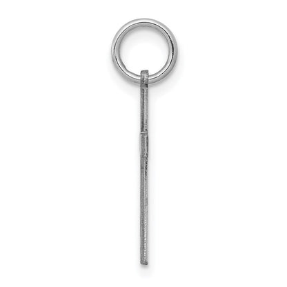 Sterlingsilber Rhodiniert Lasergraviert Kreuz Charm