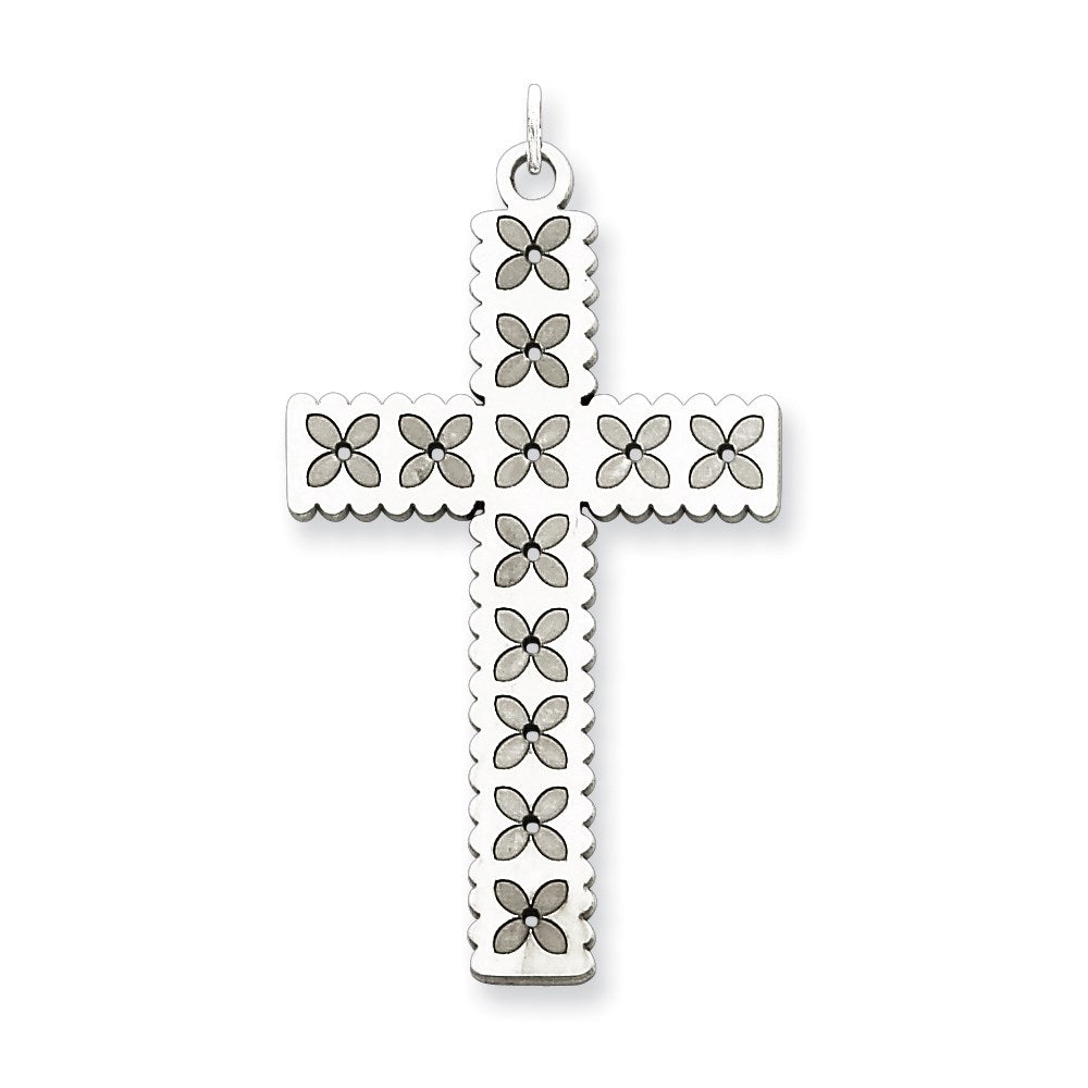 Sterlingsilber Lasergraviert Kreuz Anhänger