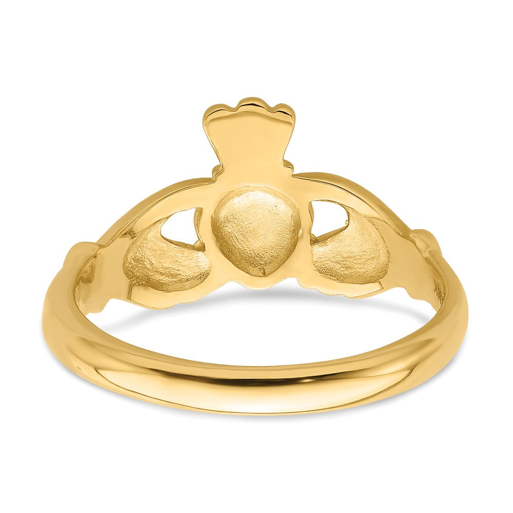 14K Gelbgold Poliert Claddagh-Ring