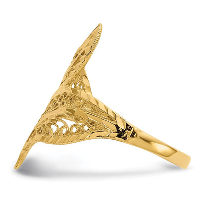 14K Gelbgold Filigranring