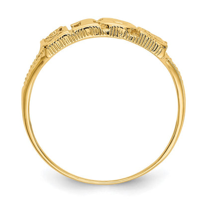 14K Gelbgold Ring, Größe 15