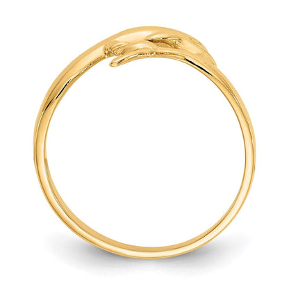 14K Gelbgold Delfin-Ring