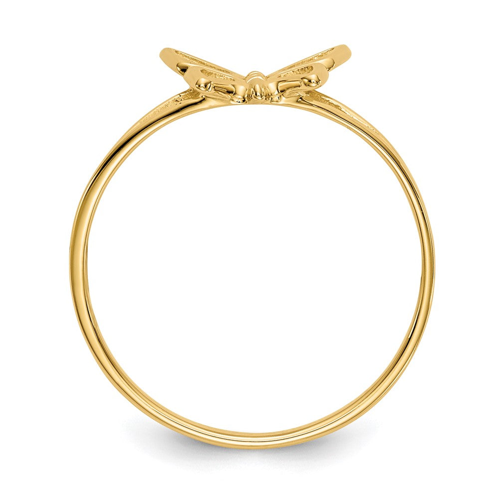 14K Gelbgold Kinder-Schmetterlingsring