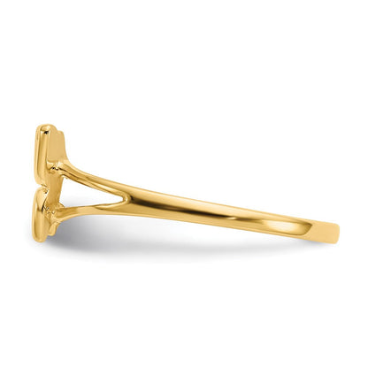 14K Gelbgold Kinder-Schmetterlingsring