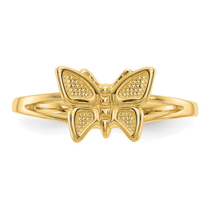 14K Gelbgold Kinder-Schmetterlingsring