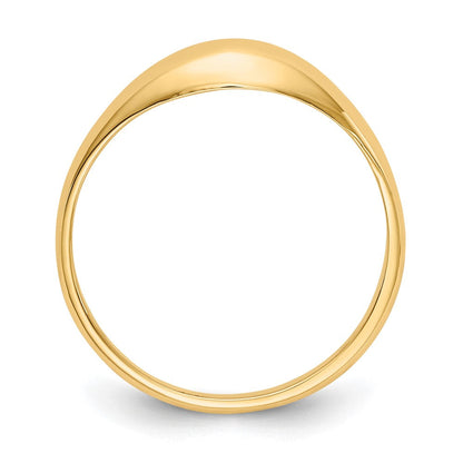 14K Gelbgold Kinder-Ring mit polierter Wölbung