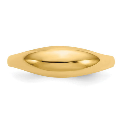 14K Gelbgold Kinder-Ring mit polierter Wölbung