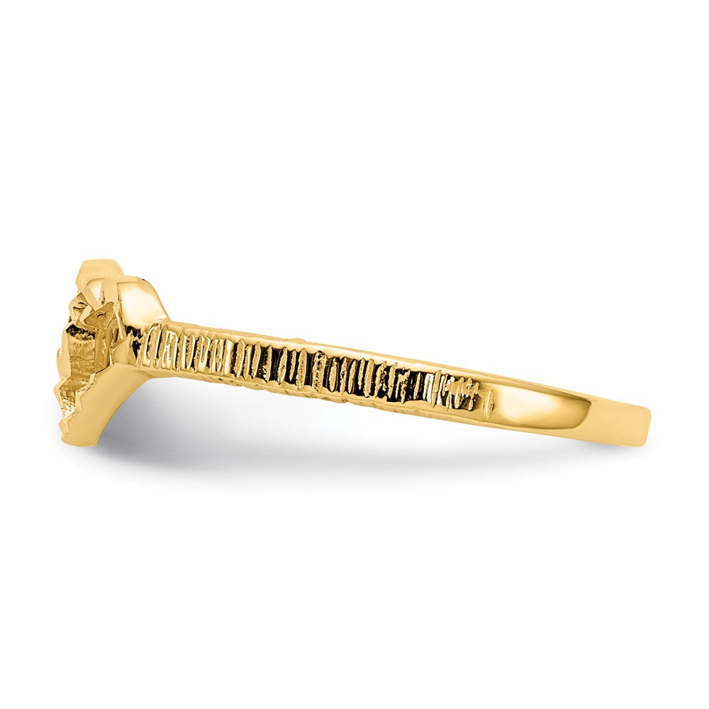 14K Gelbgold Kinder-Herzring