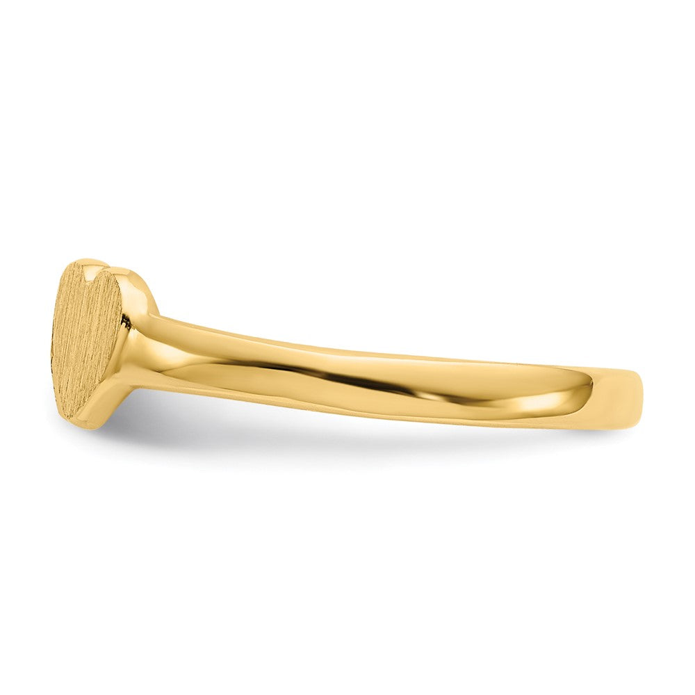 14K Gelbgold Kinder-Doppelherz-Ring