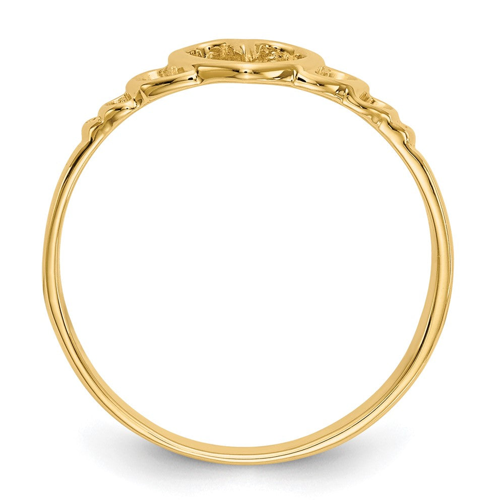 14K Gelbgold Kinder-Herzring