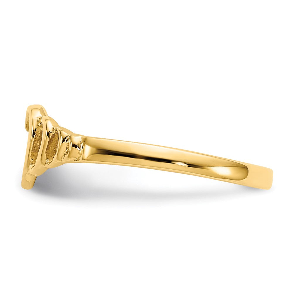 14K Gelbgold Kinder-Herzring