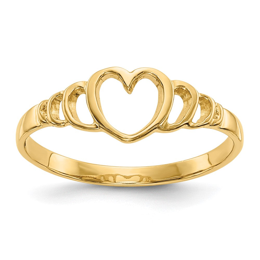 14K Gelbgold Kinder-Herzring