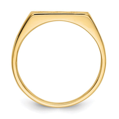 14K Gelbgold Kinder-Ring mit Diamantschliff