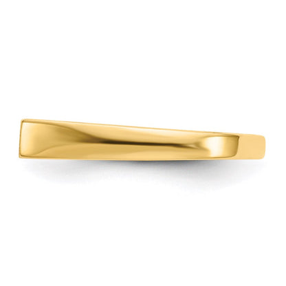 14K Gelbgold Kinder-Ring mit Diamantschliff