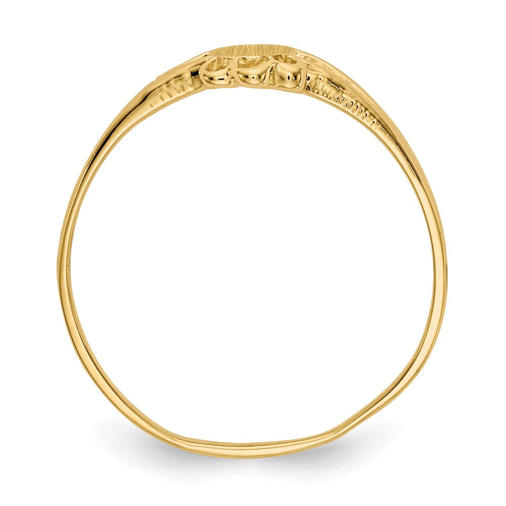 14K Gelbgold Kinder-Fantasie-Siegelring