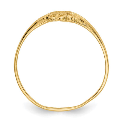 14K Gelbgold Kinder-Fantasie-Siegelring