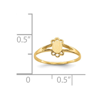 14K Gelbgold Kinder-Fantasie-Siegelring