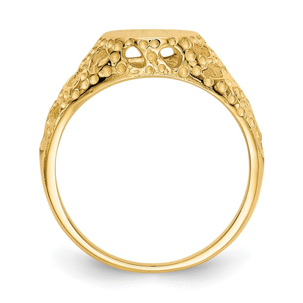14K Gelbgold Fancy-Siegelring für Kinder