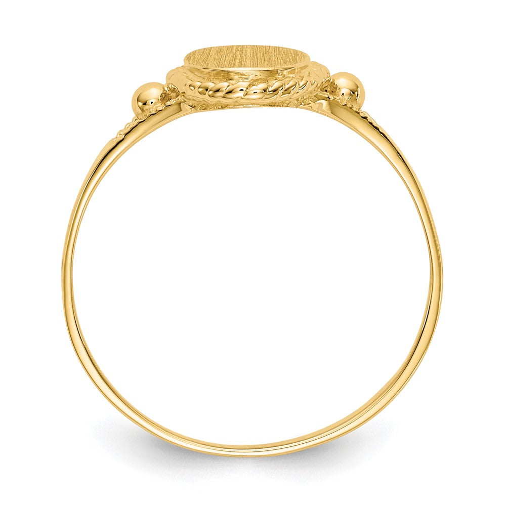 14K Gelbgold Fantasie-Siegelring für Kinder