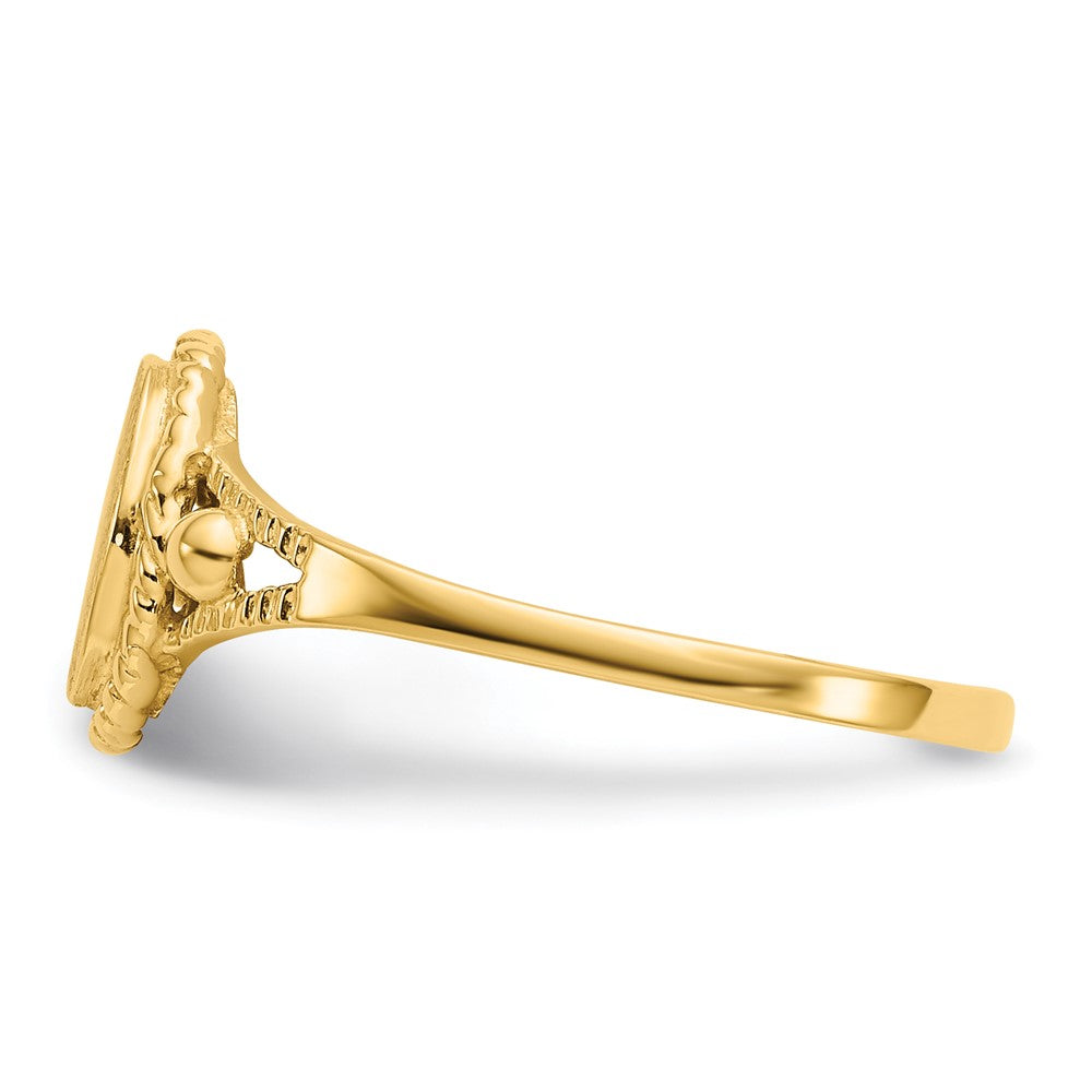 14K Gelbgold Fantasie-Siegelring für Kinder