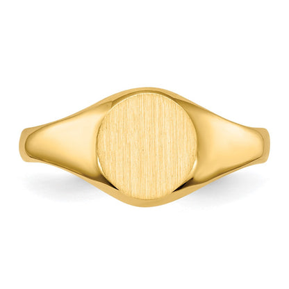 14K Gelbgold Kinder-Siegelring