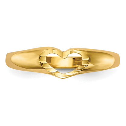 14K Gelbgold Kinder-Herzring