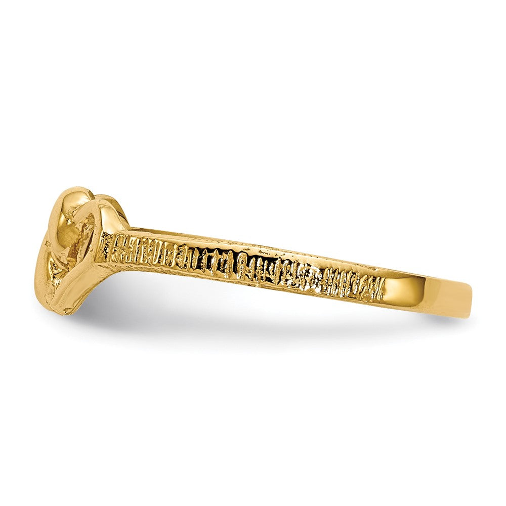 14K Gelbgold Kinder-Herzring