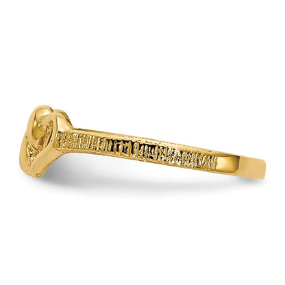 14K Gelbgold Kinder-Herzring