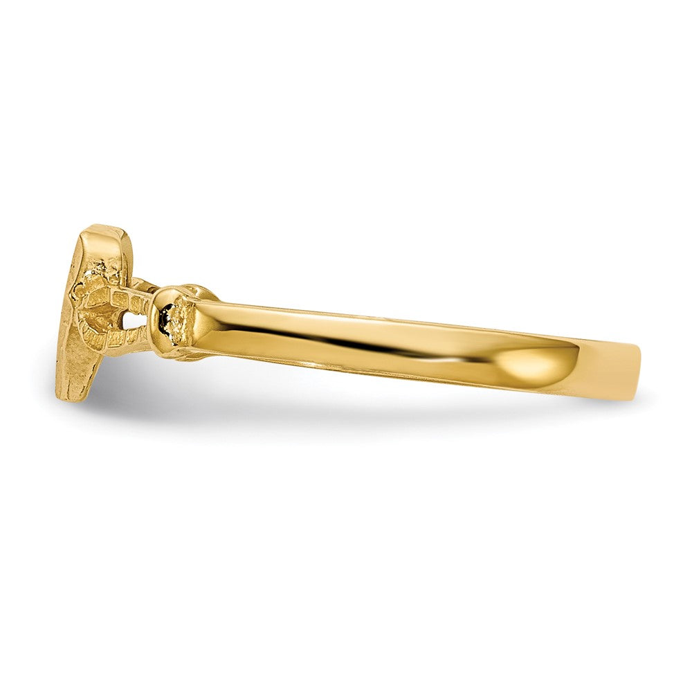 14K Gelbgold Kinder-Herzring