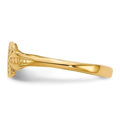 14K Gelbgold Siegelring für Kinder