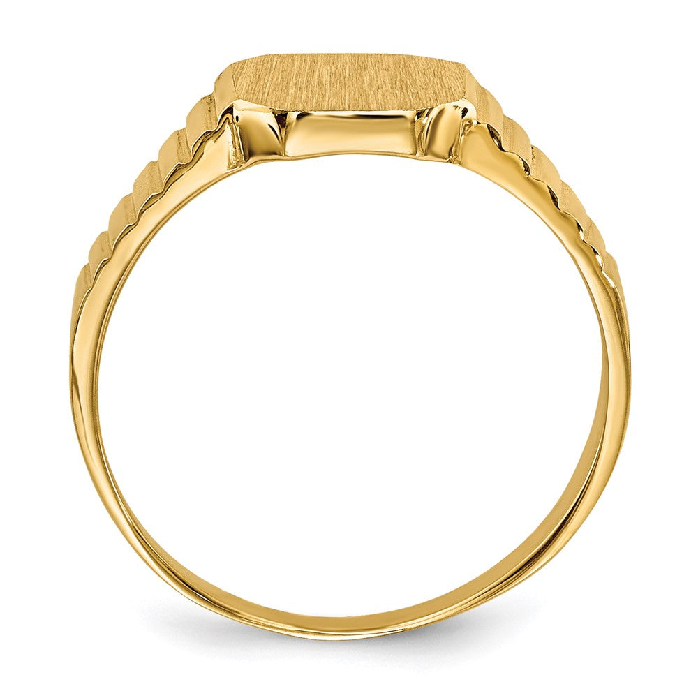 14K Gelbgold Siegelring für Kinder