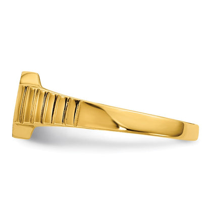 14K Gelbgold Siegelring für Kinder
