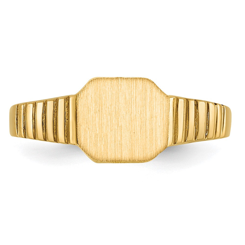 14K Gelbgold Siegelring für Kinder