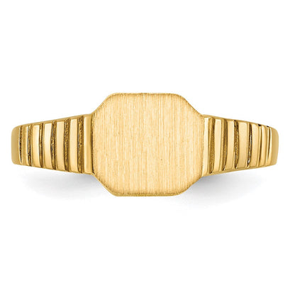 14K Gelbgold Siegelring für Kinder