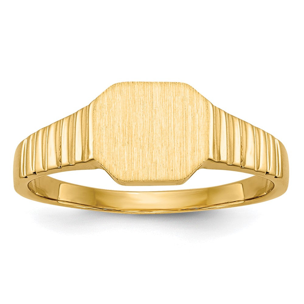 14K Gelbgold Siegelring für Kinder