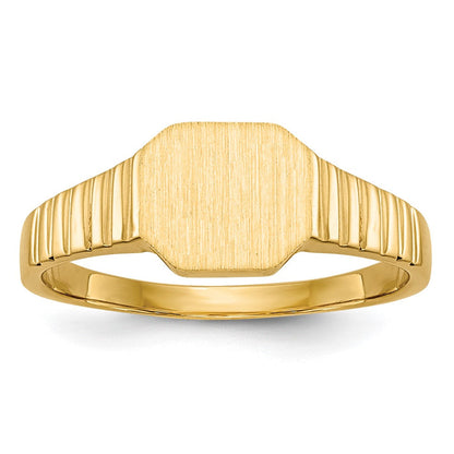 14K Gelbgold Siegelring für Kinder