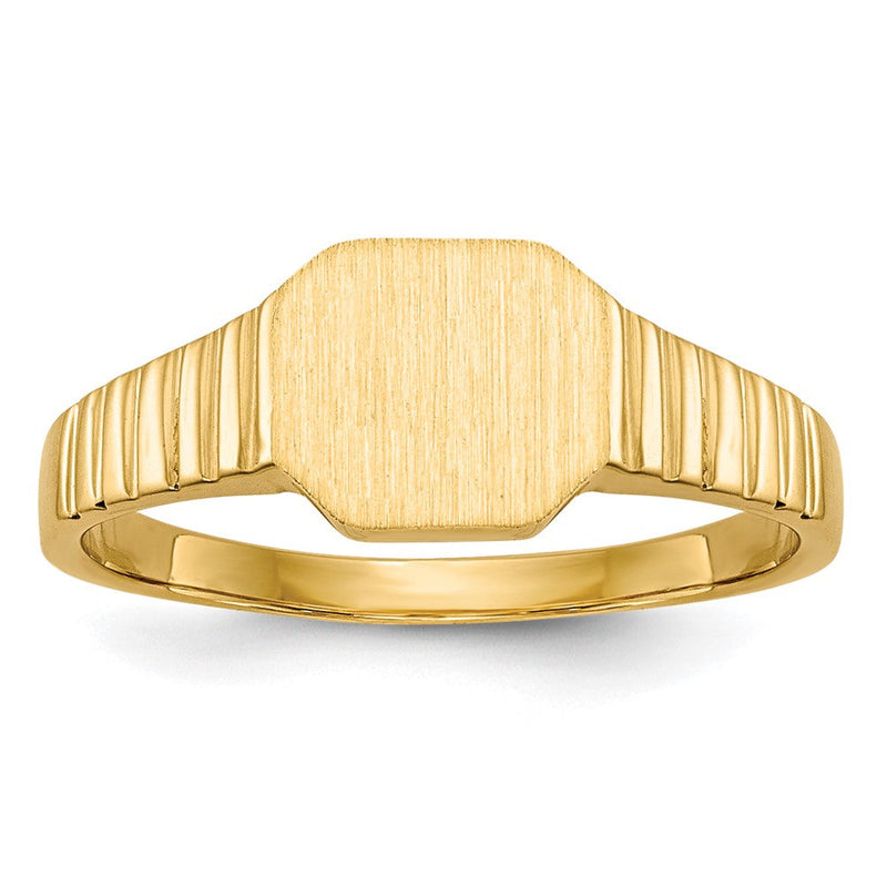 14K Gelbgold Siegelring für Kinder