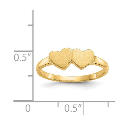 14K Gelbgold Siegelring mit offener Fassung, 11,5 x 5 x 5 mm