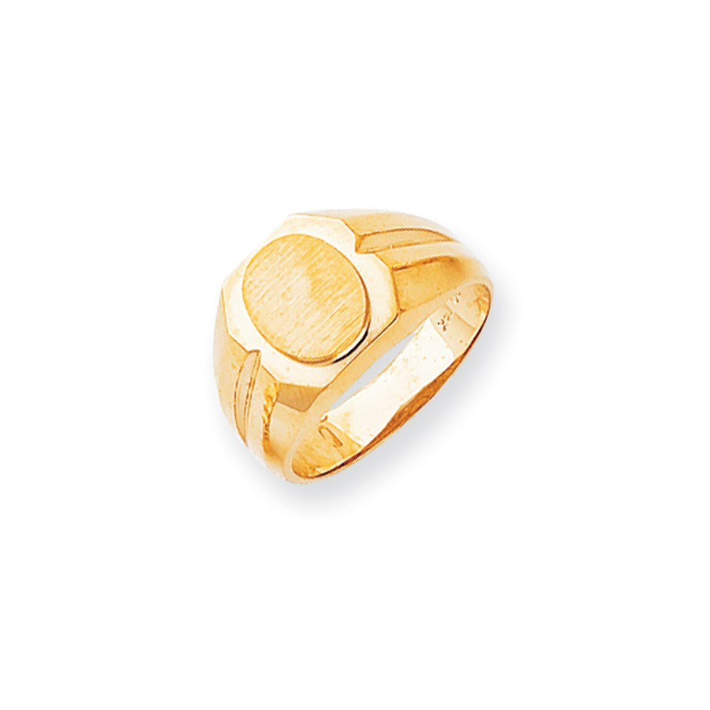 14K Gelbgold Siegelring für Herren