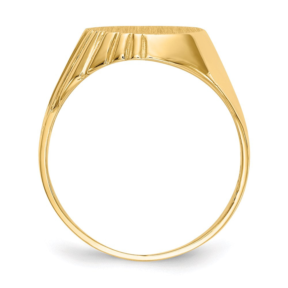 14K Gelbgold Siegelring für Herren