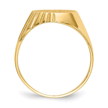 14K Gelbgold Siegelring für Herren