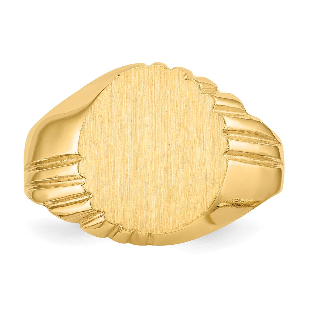 14K Gelbgold Siegelring für Herren