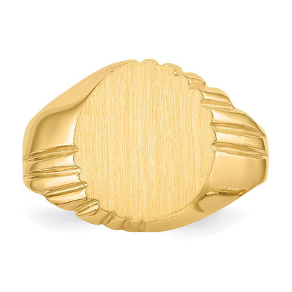 14K Gelbgold Siegelring für Herren