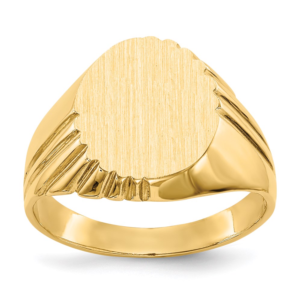 14K Gelbgold Siegelring für Herren