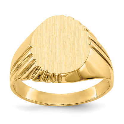 14K Gelbgold Siegelring für Herren