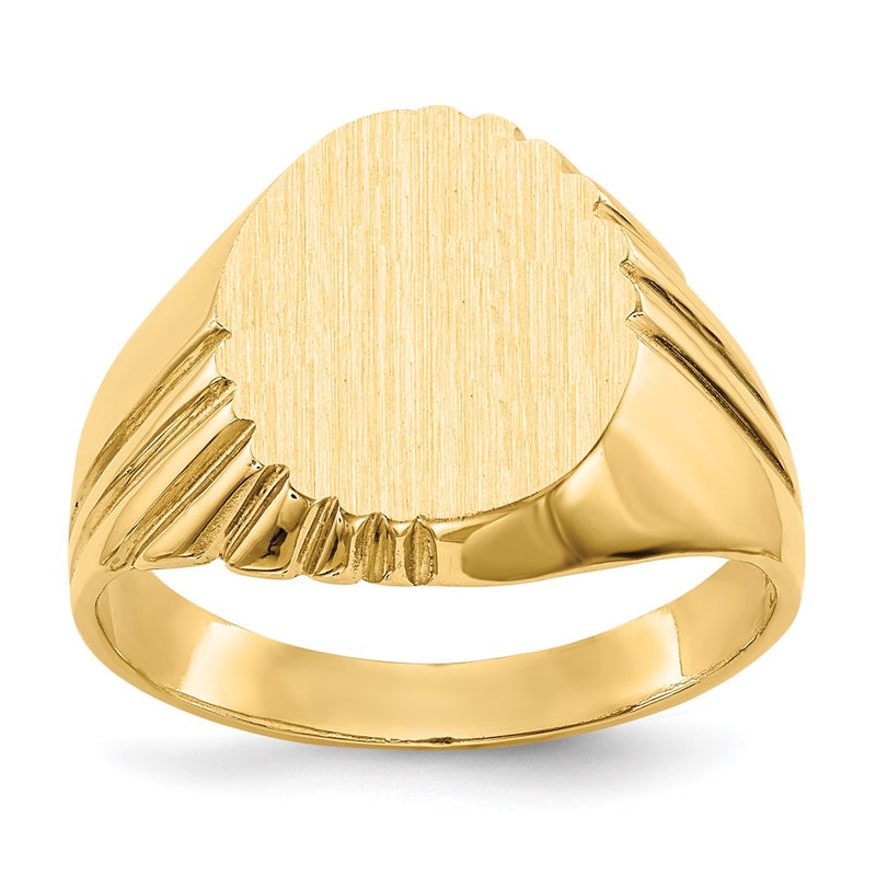 14K Gelbgold Siegelring für Herren
