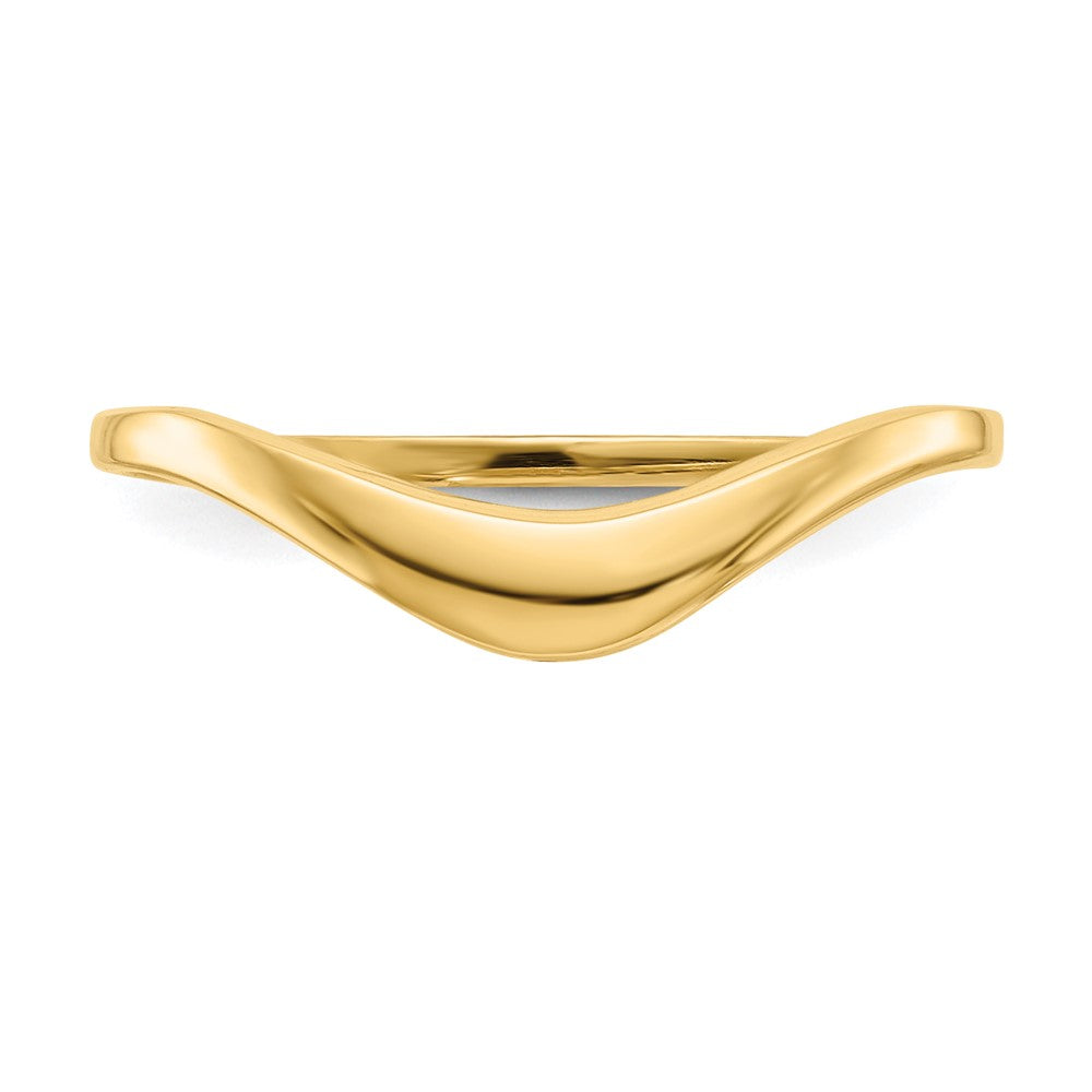 14K Gelbgold Polierter Dome-Ring