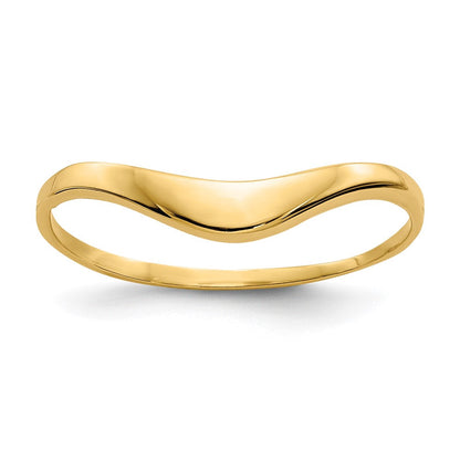 14K Gelbgold Polierter Dome-Ring