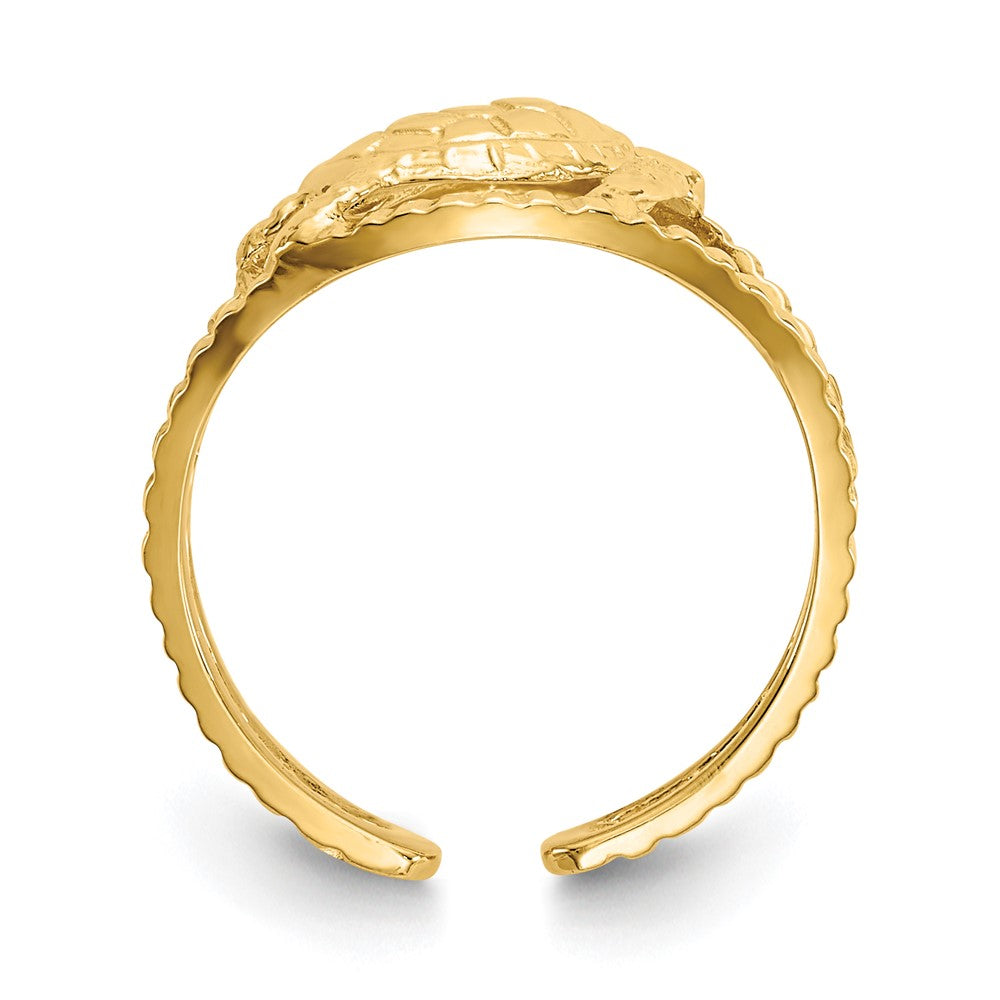 14K Gelbgold Schildkröten-Zehenring